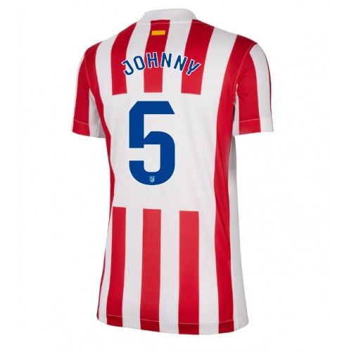 Stroje piłkarskie Atletico Madrid Johnny Cardoso #5 Koszulka Podstawowej dla damskie 2025-26 Krótki Rękaw